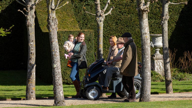 Many areas have gravel paths at Coughton Court